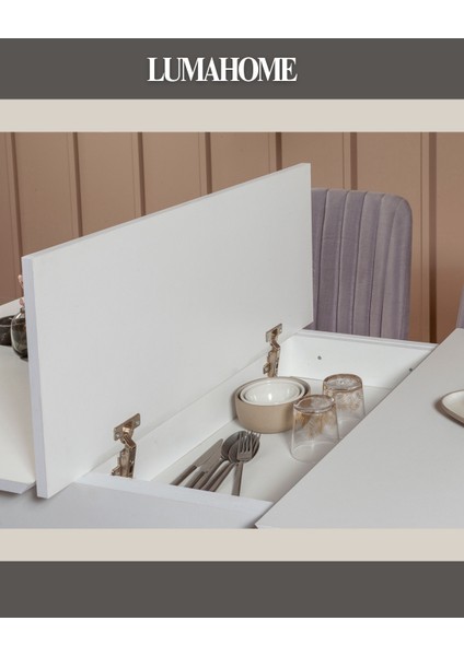 Gordes Extra Beyaz-Soho Yemek Masası Takımı indirimleri