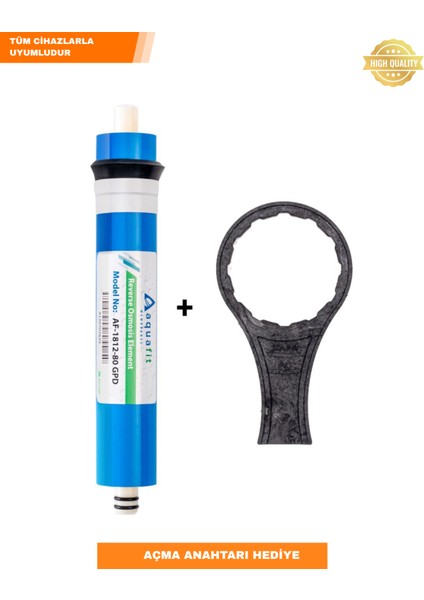 Tüm Su Arıtma Cihazlarına Uyumlu 80 Gpd Membran Ana Filtre Açma Anahtarı