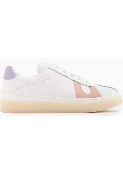 Eddie Hakiki Deri Beyaz Pudra Sneaker Kadın Ayakkbı fiyatları