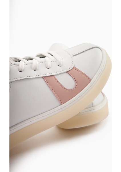 Eddie Hakiki Deri Beyaz Pudra Sneaker Kadın Ayakkbı indirimleri