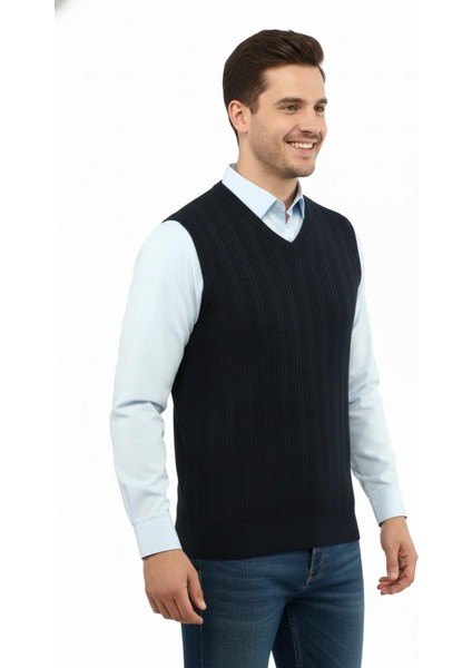 Erkek V Yaka Süveter Çelik Örgü Regular Kalıp 5209H BGL-ST04843 fiyatları