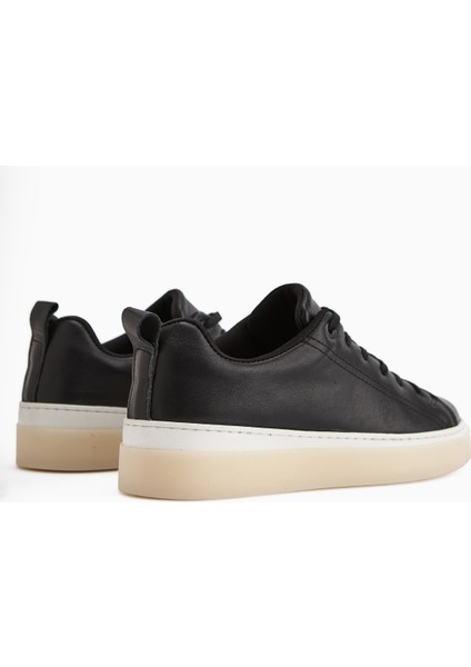 Lina Hakiki Deri Siyah Kadın Sneaker Ayakkabı indirimleri