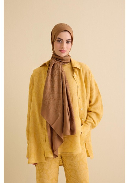 Bambunoor Haki Naia Pamuk Şal 70X210