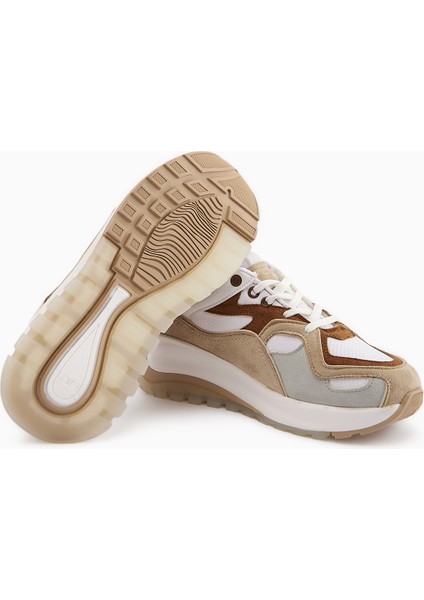 Klara Taba Süet Yüksek Tabanlı Kadın Sneaker fırsatları