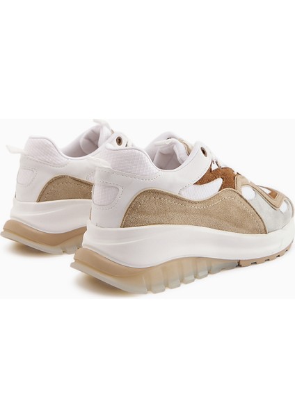 Klara Taba Süet Yüksek Tabanlı Kadın Sneaker indirimleri