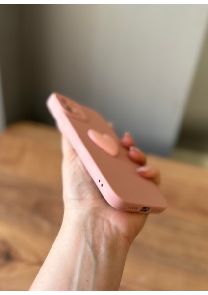 IPHONE 11 3D Kalp Dekorlu Pudra Pembe Kılıf fiyatları