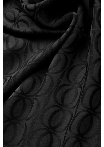 Bambunoor Siyah Naia Pamuk Şal 70X210 modelleri