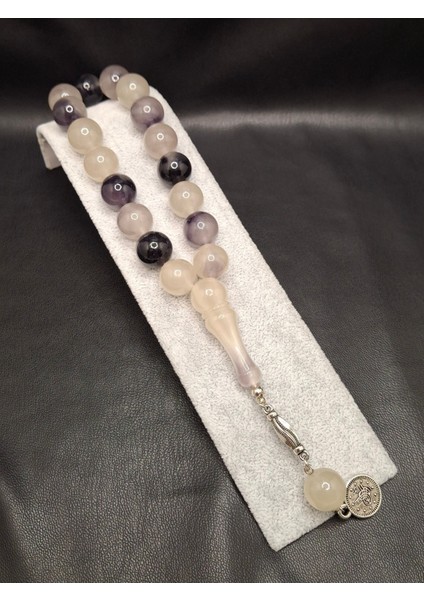 Karanlıkta Yeşil Parlayan Siyah Desenli Püsküllü Kedi Gözü Tesbih fiyatları