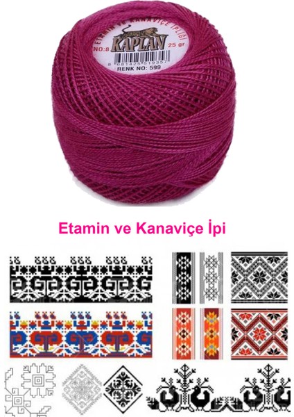 Kaplan Etamin ve Kanaviçe Ipi 8 No Kod/renk: 599 - Royaleks fiyatları