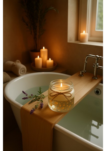 Likya Candle Altın Parçacıklı Jel Mum – Yasemin Kokulu, 330 gr El Yapımı Dekoratif Cam Mum | Şık & Işıltılı Tasarım fiyatları