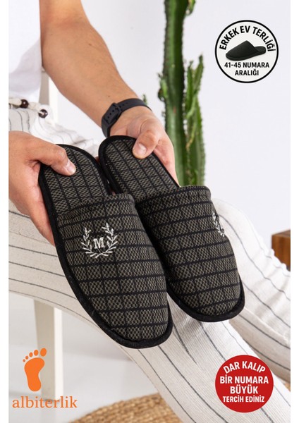 Erkek Ev Terliği Misafir Terliği Çeyiz Bohça Terliği Damat Terliği Kışlık Erkek Ev Terlik