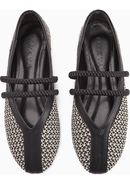 Gwen Siyah Lastik Detaylı Kadın Babet fırsatları