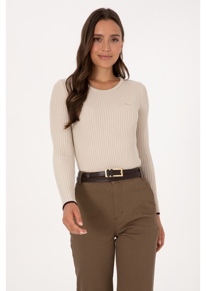 Kadın Taş Melanj Kazak /triko 50314780-VR225