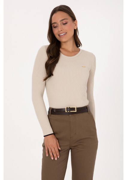 Kadın Taş Melanj Kazak /triko 50314780-VR225 modelleri