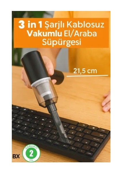 3 In 1 Şarjlı Kablosuz Vakumlu El Süpürgesi modelleri