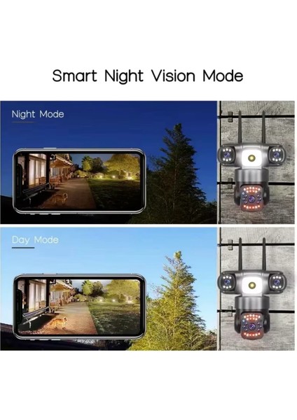 4 Kameralı 4 Lens 5mp Wifi Kamera Hi-Easy Türkçe Uygulama IP66 Su Geçirmez Kasa modelleri