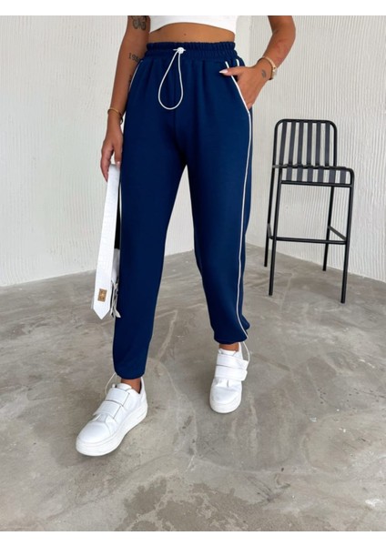 Şeritli Modal Kumaş Rahat Kalıp Eşofman Altı fırsatları