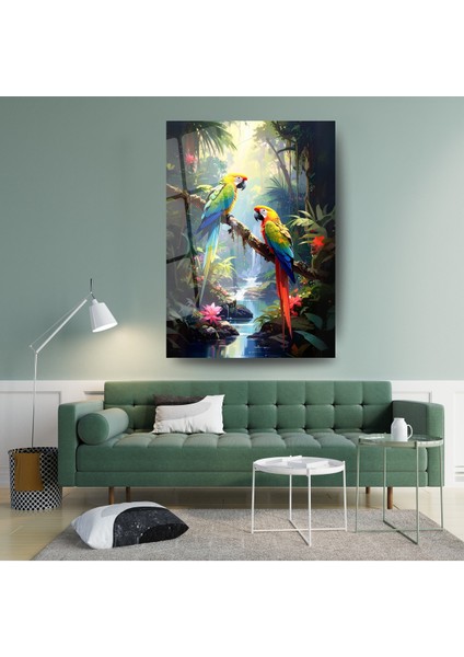 Cam Tablo: Doğal Yaşam ve Şelale