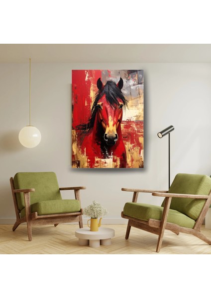 Cam Tablo – Güçlü Bakışlı At Portresiyle Sanat ve Stil Buluşması fırsatları