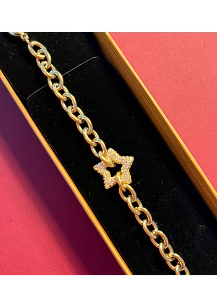 Çelik 14K Kaplama Yıldız Bileklik Hediyelik fiyatları