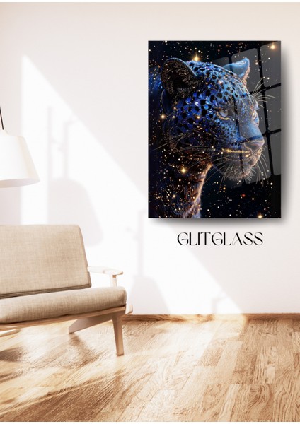 Cam Tablo - Kaplanın Parıltılı Gücüyle Sanatsal Dokunuş
