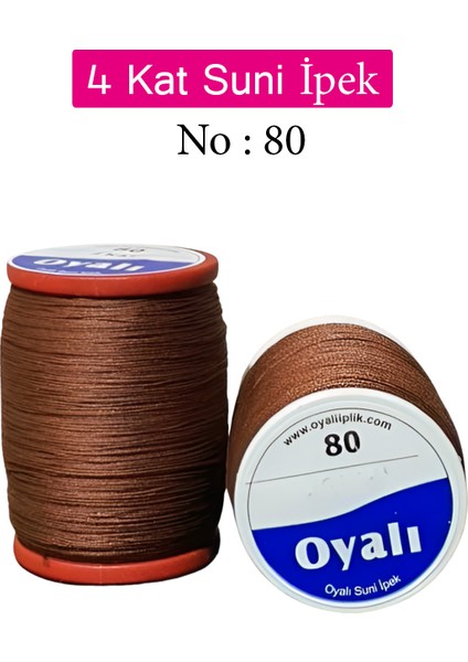 Oyalı 4 Kat Suni Ipek Iplik Iğne Oyası Boncuk Ipi Tığ Oyası No:80