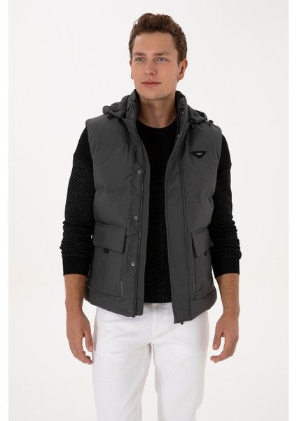 Erkek Gri Yelek (Dokuma) 50310317-VR024