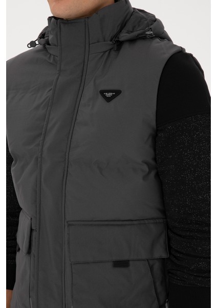 Erkek Gri Yelek (Dokuma) 50310317-VR024