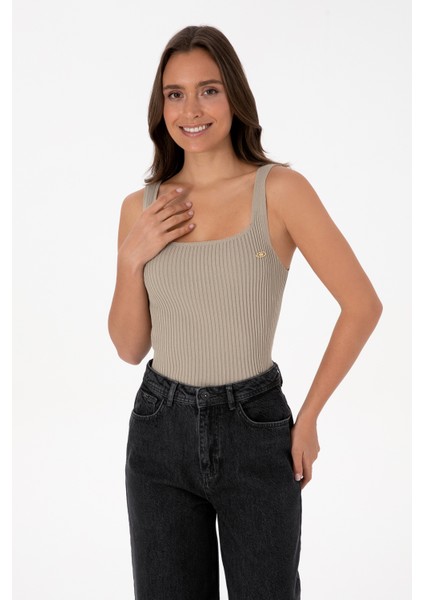 Kadın Açık Haki Kazak /triko 50314626-VR183