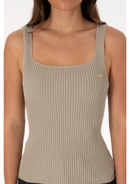 Kadın Açık Haki Kazak /triko 50314626-VR183