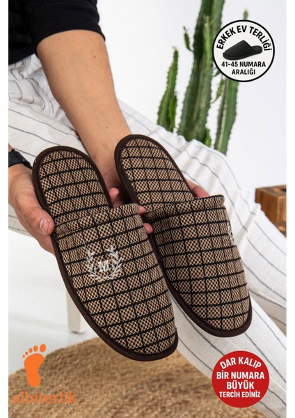 Erkek Ev Terliği Misafir Terliği Çeyiz Bohça Terliği Damat Terliği Kışlık Erkek Ev Terlik