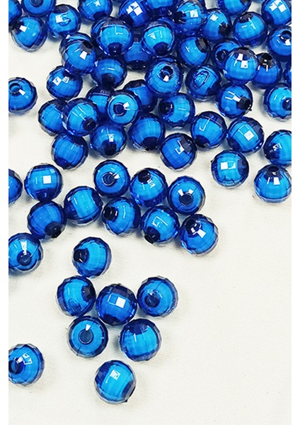 Dünya Boncuk Içten Boncuklu Bileklik Çanta Boncuğu 10 mm 50 gr Mavi - BNC465 fiyatları