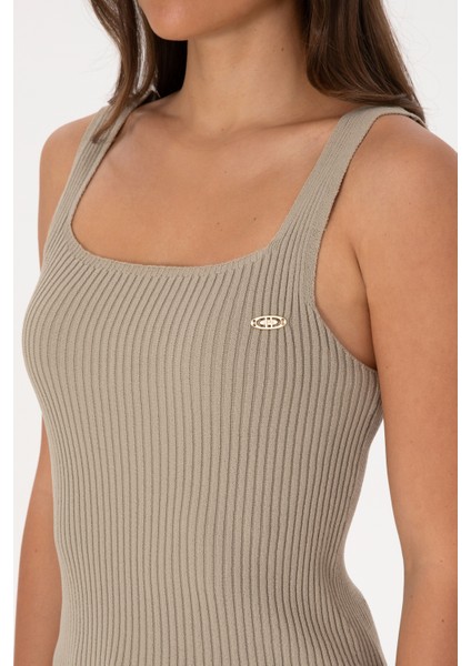 Kadın Açık Haki Kazak /triko 50314626-VR183