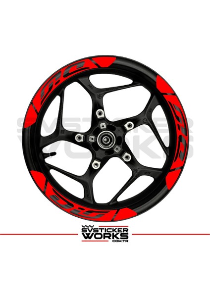 Honda Dıo Jant Şeridi Geniş Sticker Dıştan Içe Kaliteli Yüksek Yapışkanlı Sticker