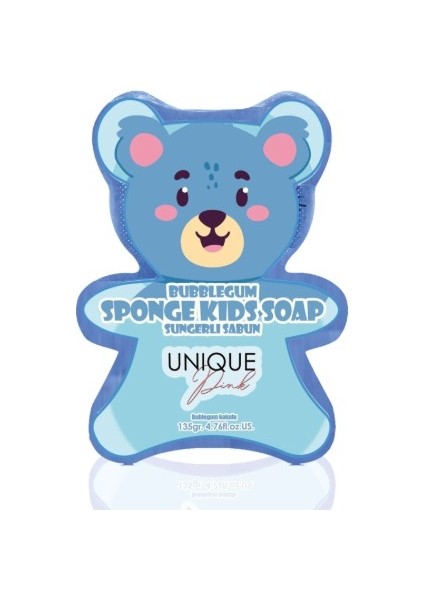Nemlendirici ve Bubblegum Kokulu Mavi Süngerli Çocuk Sabunu 135GR.