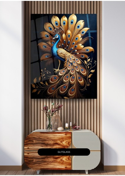 Görkemli Tavus Kuşu - Cam Tablo fiyatları