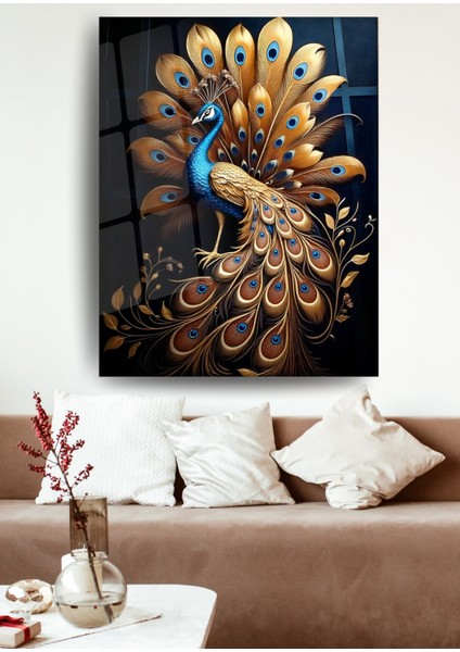 Görkemli Tavus Kuşu - Cam Tablo modelleri