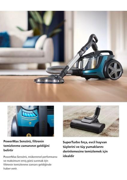 XB9185 + Turbo Başlıklı Marathon Ultimate Toz Torbasız Süpürge– Hepa 13 Filtre, Powercyclone 10, Toz Bulutu Olmadan Hazne Boşaltma, Sessiz Güçlü Performans fiyatları