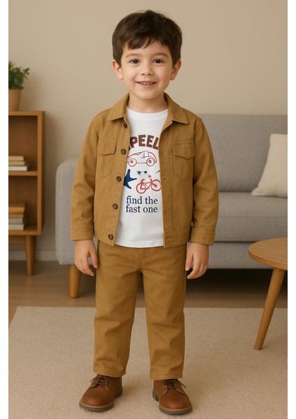 Erkek Keten Kanguru Cepli Ceketli Üçlü Takım fiyatları