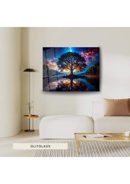 Cam Tablo – Gökyüzünün Derinliklerinde Sessiz Bir Ağaç fiyatları