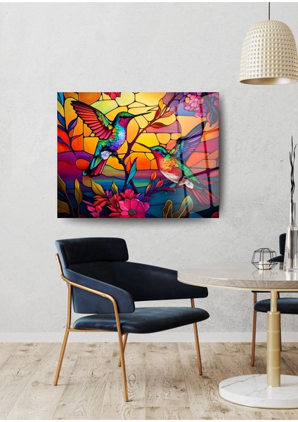 Cam Tablo - Kuşların Sessiz Melodisi