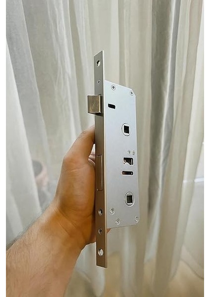 Pvc Wc Gömme Kilit, 35 mm, Metal, Dayanıklı, Banyo Kapısı, Güvenlik Mekanizması fiyatları