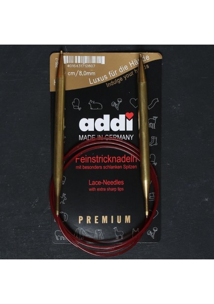 Addi 8 mm 120 cm Misinalı Dantel Şişi - 755-7