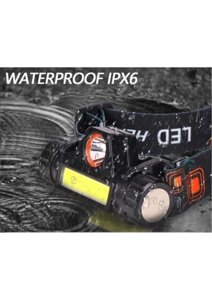 Kafa Feneri Şarjlı Mıknatıslı Lityum 1200 Lümen Cob LED Kafa Lambası Kamp Çalışma Lambası indirimleri