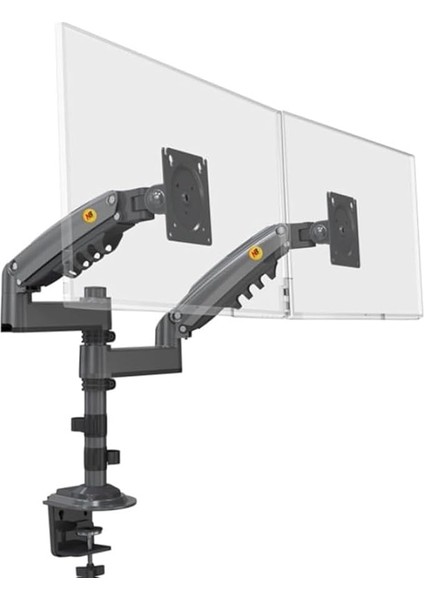 North Bayou Nb H180 Çift Kol Profosyonel Amortisörlü 17"-27" Uyumlu Monitör Standı