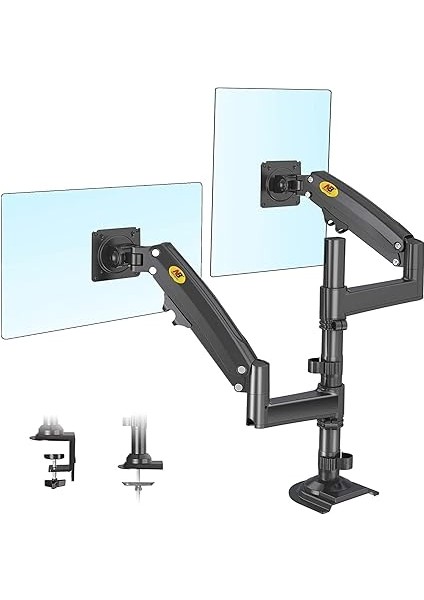 North Bayou Nb H180 Çift Kol Profosyonel Amortisörlü 17"-27" Uyumlu Monitör Standı modelleri
