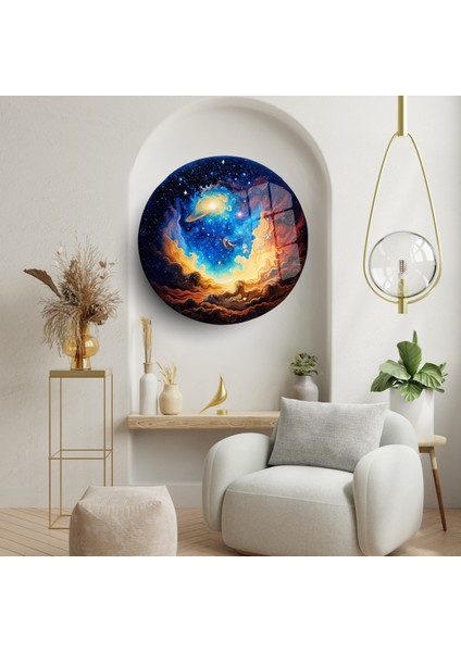 Cam Tablo: Kozmik Manzara ile Modern Dekorasyon