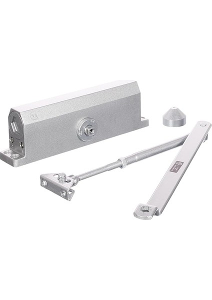 Kapı Hidroliği 104 Sabit Güçlü 4 Numara (80 Kg) Kapı Yayı, Gümüş