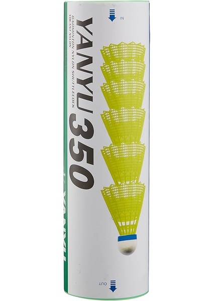 Yanyu Badminton Topu, 6 Adet, Plastik, Profesyonel Kullanım, BAD-350 modelleri