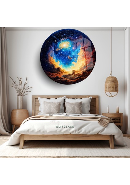 Cam Tablo: Kozmik Manzara ile Modern Dekorasyon fiyatları